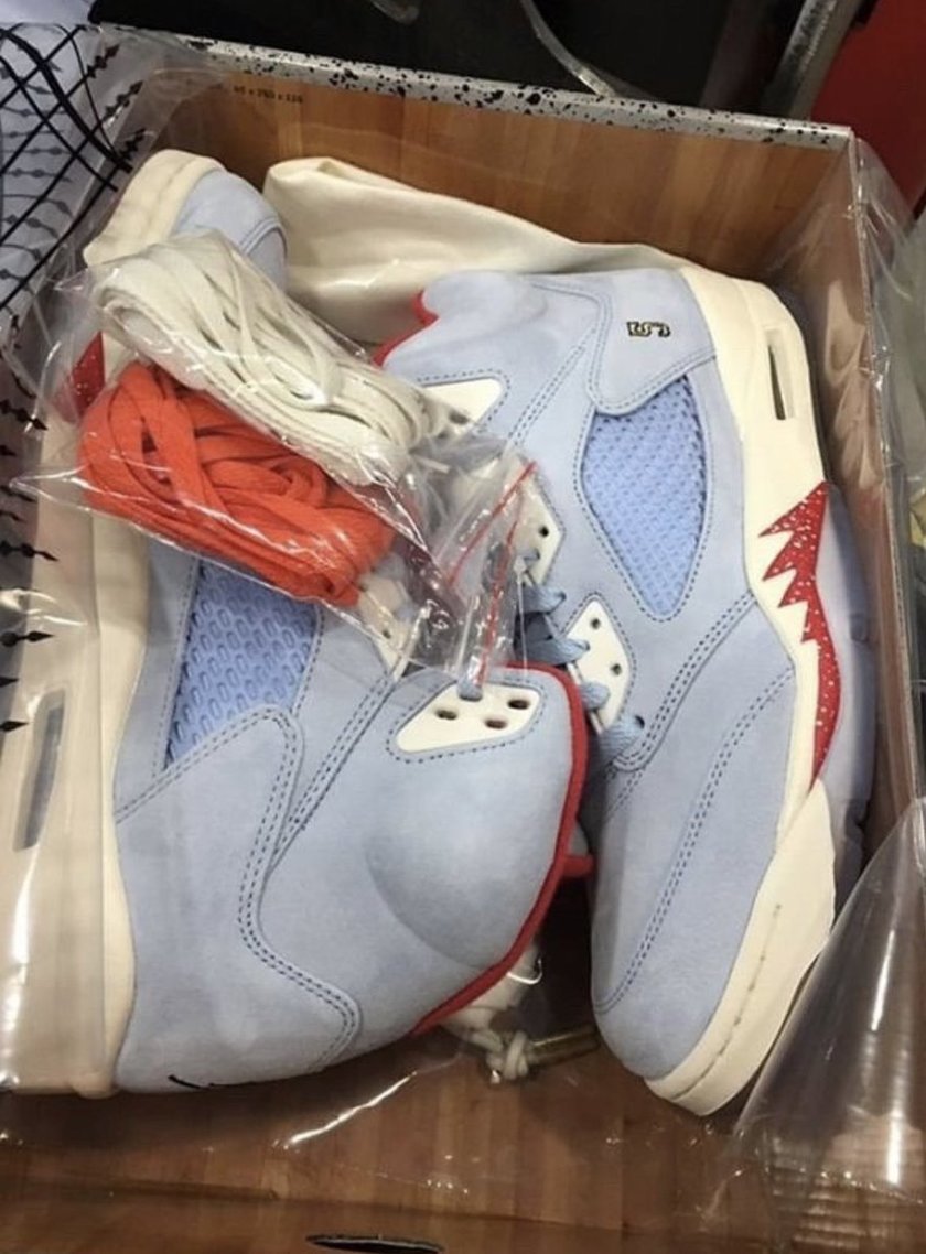 Trophy Room Air Jordan 5 JSP Ice Blueå叿¥æ
