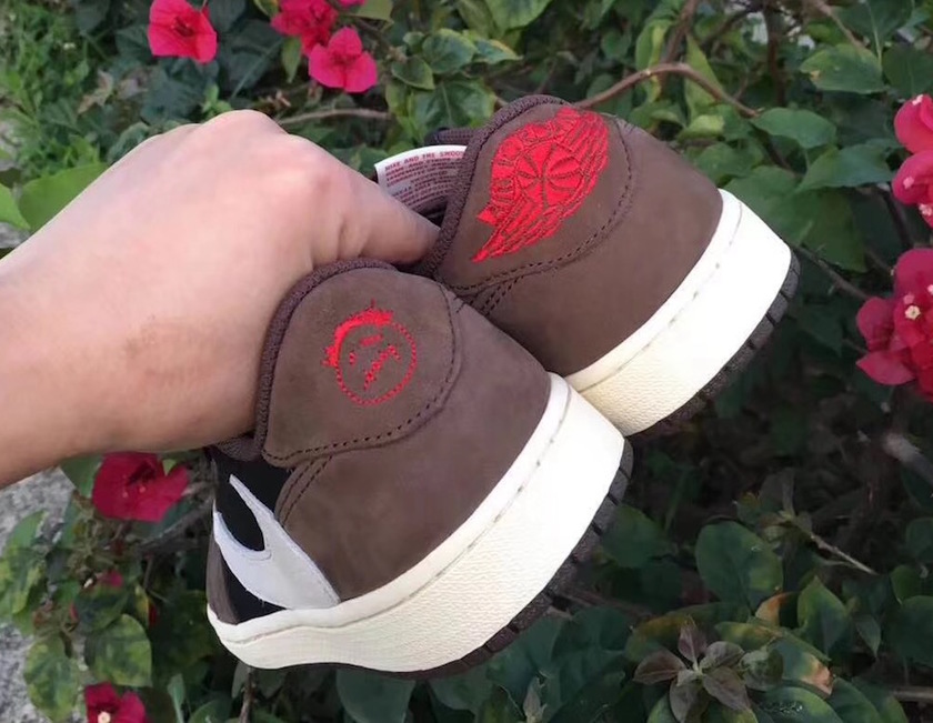 Travis Scott Air Jordan 1 Low Black Dark Mocha University Red CQ4277-001 Release Date
