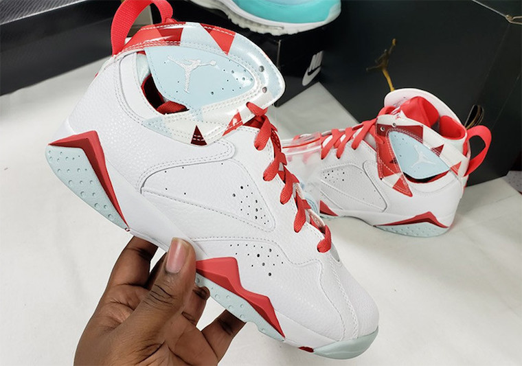 Air Jordan 7 GS White Topaz Mist Ember Glow Gym Red 442960-104å叿¥æ