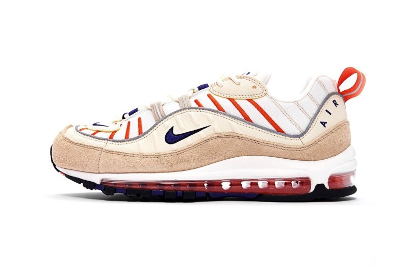 大å°è²ç³»åï¼Nike Air Max 98 帶ä¾å
¨æ°ãDesert Oreãé
è²