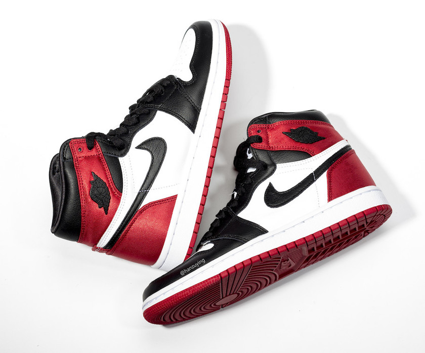 Air Jordan 1 WMNS Satin Black Toe CD0461-016å叿¥æ