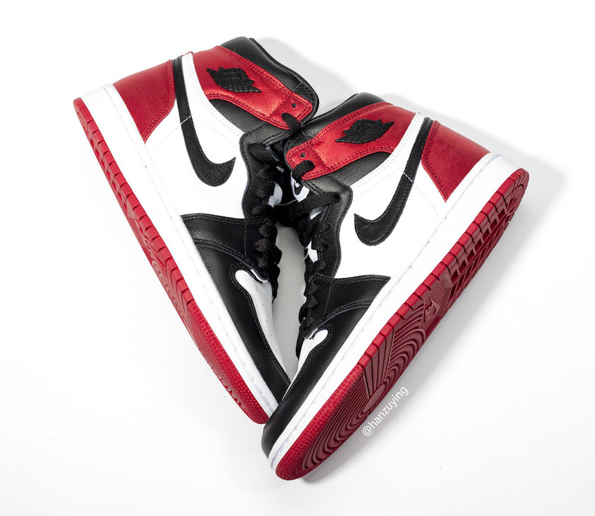 Air Jordan 1 WMNS Satin Black Toe CD0461-016å叿¥æ