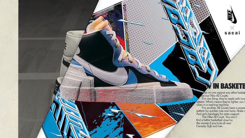 sacai Nike Blazer Mid Blueå叿¥æ