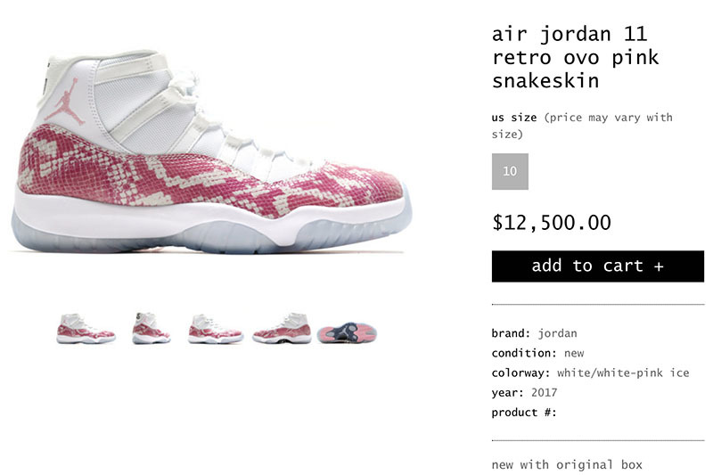 Air Jordan 11,AJ11,Air Jordan  Drake ä¸èçç½è AJ11 çæåï¼ä½ä»·æ ¼è´µç离谱ï¼
