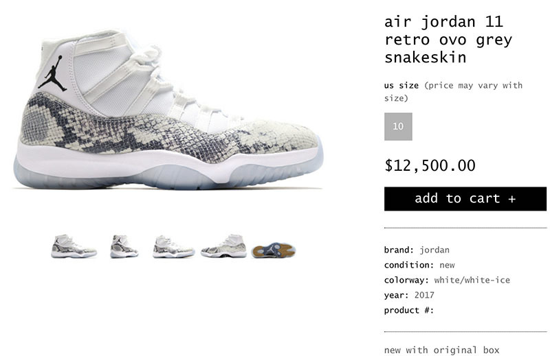 Air Jordan 11,AJ11,Air Jordan  Drake ä¸èçç½è AJ11 çæåï¼ä½ä»·æ ¼è´µç离谱ï¼