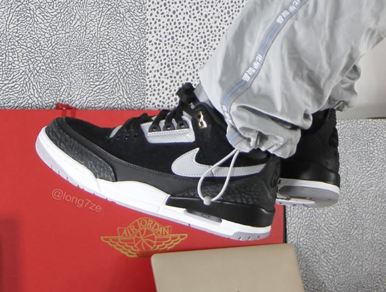 Air Jordan 3 Tinker Black Cementç°è²CK4348-007å叿¥æ