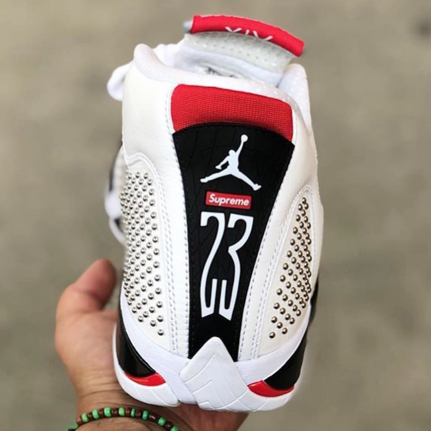 Supreme Air Jordan 14 White University Red BV7630-106åå¸ä¿¡æ¯
