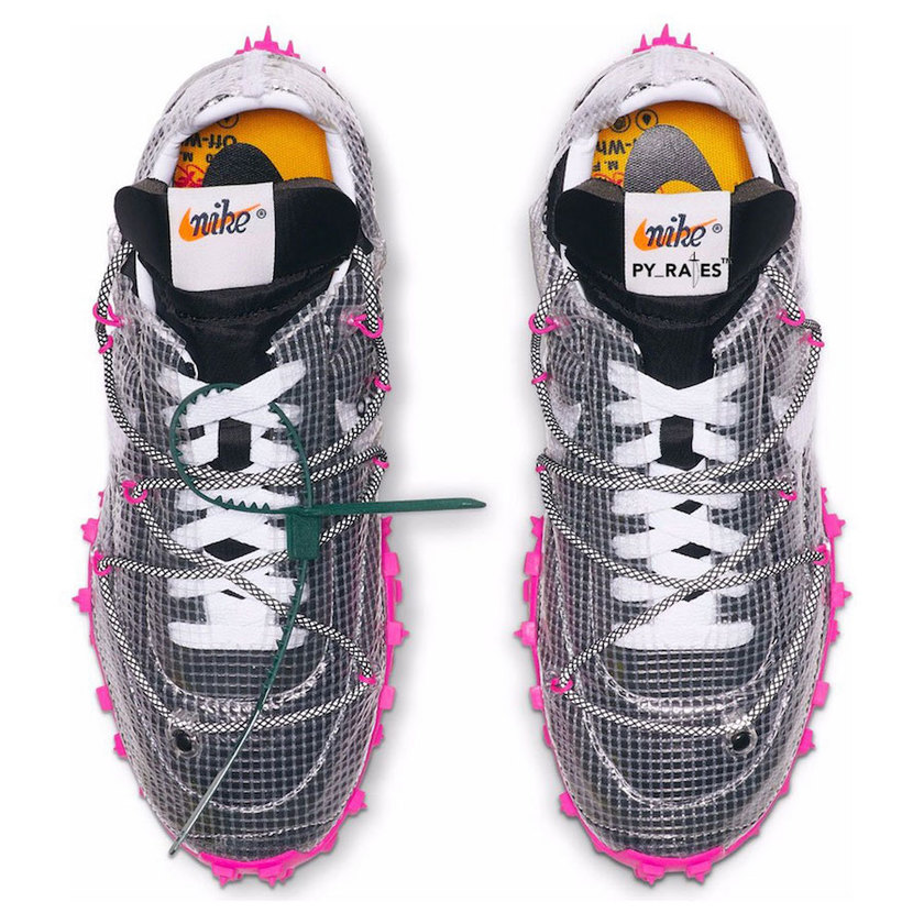 Off-White x Nike Waffle Racer紫红è²å叿¥æ