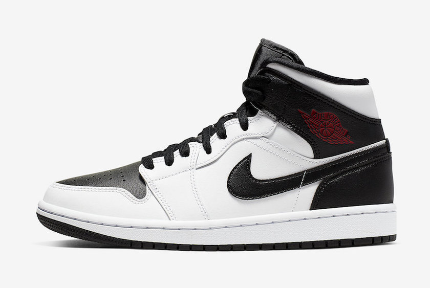 Air Jordan 1 Mid White Black Red BQ6472-101å叿¥æ