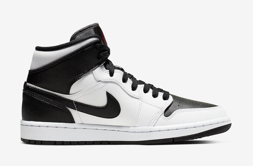 Air Jordan 1 Mid White Black Red BQ6472-101å叿¥æ