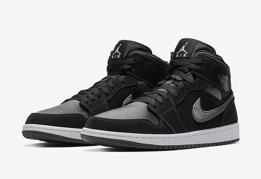 Air Jordan 1 Mid Black Grey 852542-012åå:registered:æ¥æ