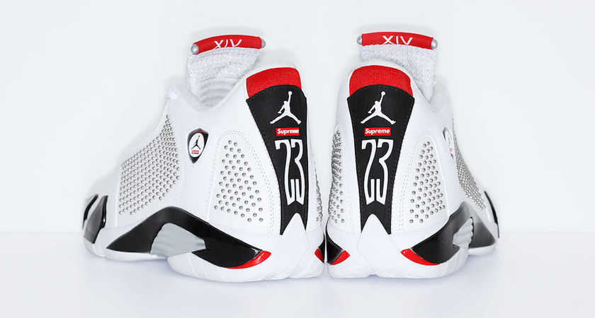 Supreme Air Jordan 14 White University Red BV7630-106 Release Date Price