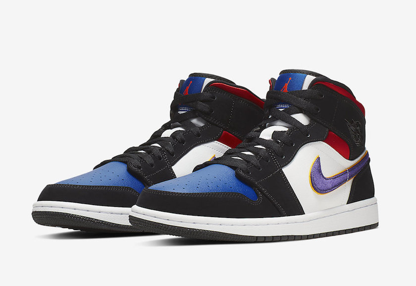 Air Jordan 1 Mid SE Fieldç´«è²ç½è²å¥èº«æ¿çº¢è²852542-005å叿¥æ