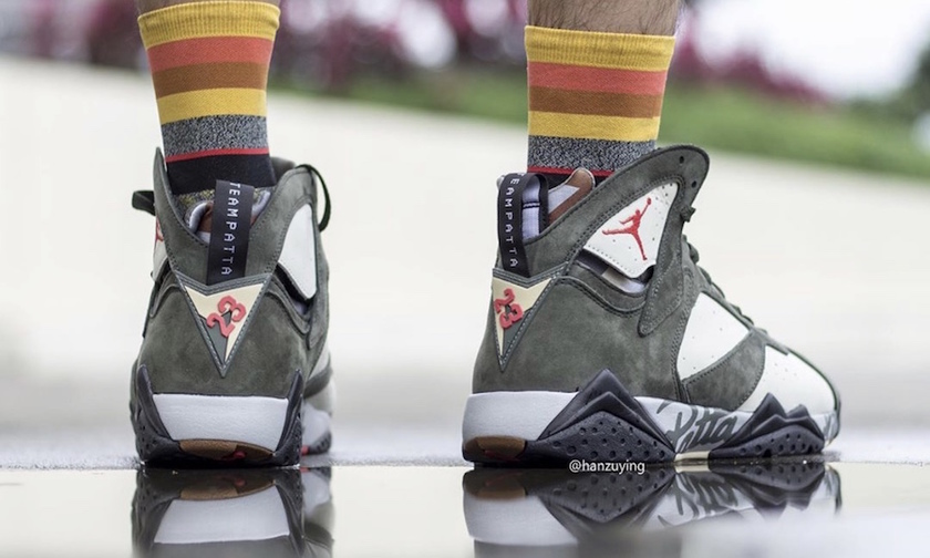 Patta Air Jordan 7 Icicleçº¢ææ²³å²:copyright:ç³Ligth Crimson AT3375-100å叿¥æèè·