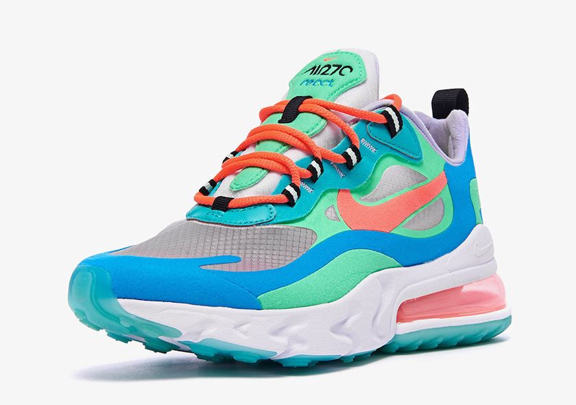 Nike Air Max 270 React Blue Lagoon AT6174-300å叿¥æ
