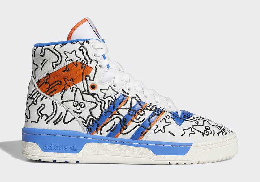 Keith Haring adidas Rivalry Hi EE9296å叿¥æ