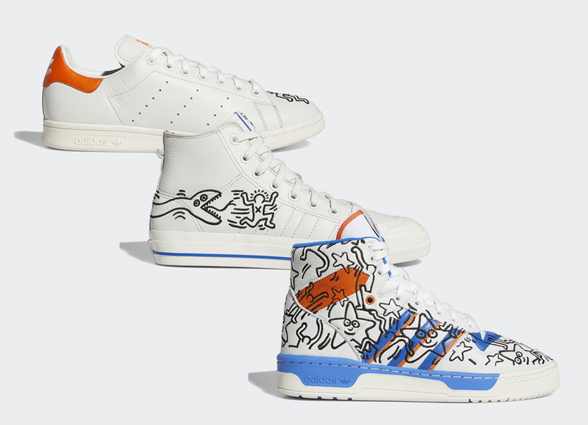 Keith Haring adidas Stan Smith Nizza Hi Rivalry Hiå叿¥æ