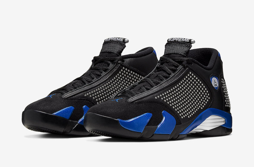 Supreme Air Jordan 14 Black Varsity Royal BV7630-004å叿¥æä»·æ ¼