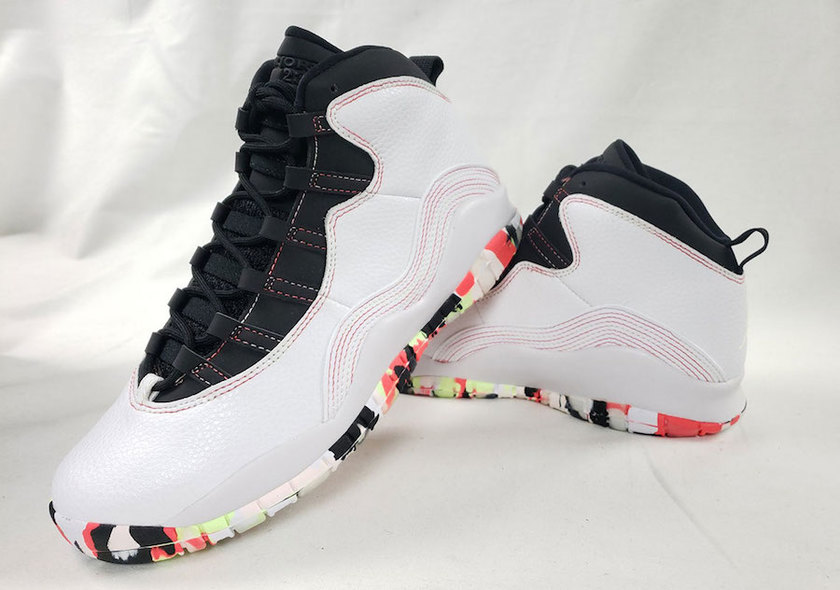 Air Jordan 10 GS Ember Glow White Barely Volt Black BV1843-176å叿¥æ