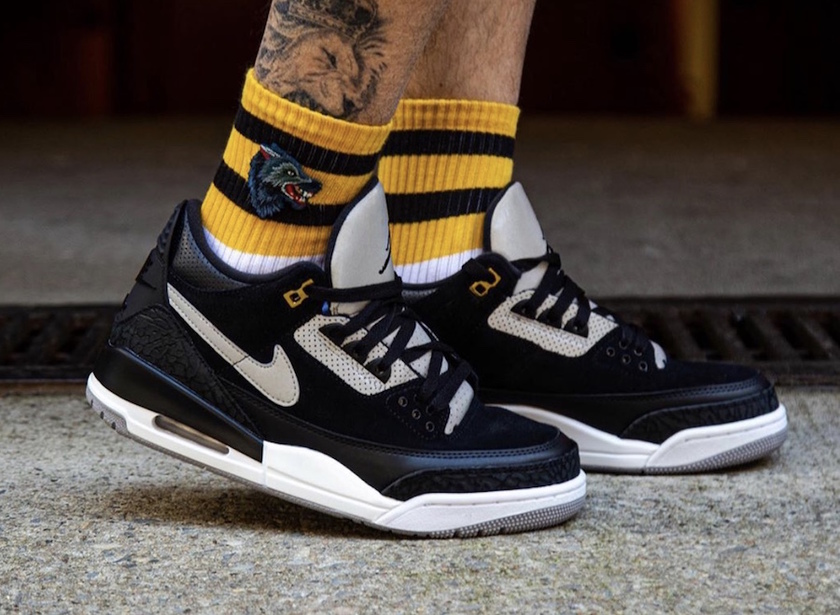 Air Jordan 3 Tinker Black Cement CK4348-007 2019 On-Feetå叿¥æ