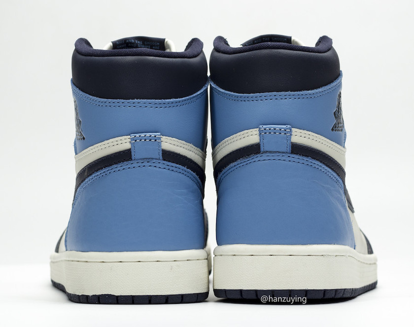 Air Jordan 1 Sail Obsidian University Blue 555088-140åå:registered:æ¥æ