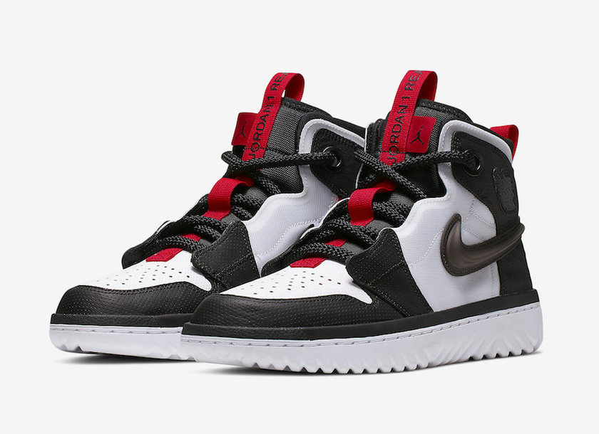 Air Jordan 1 Reactç½è²é»è²çº¢è²AR5321-016å叿¥æ