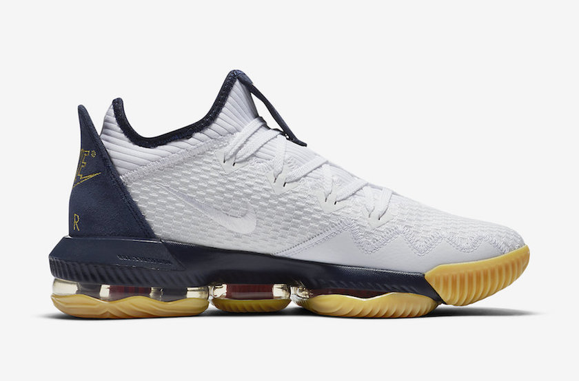 Nike LeBron 16 Low Olympic USAç½è²å夿µ·åéå±éCI2668-101å叿¥æ