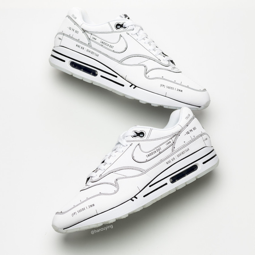 Nike Air Max 1 Tinker Schematic CJ4286-100 Release Date