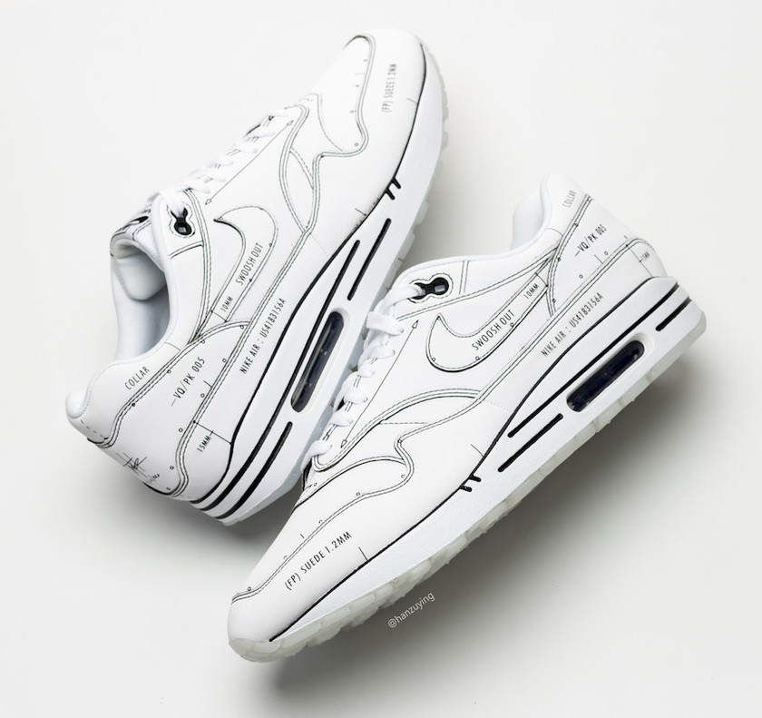 Nike Air Max 1 Tinker Schematic CJ4286-100 Release Date