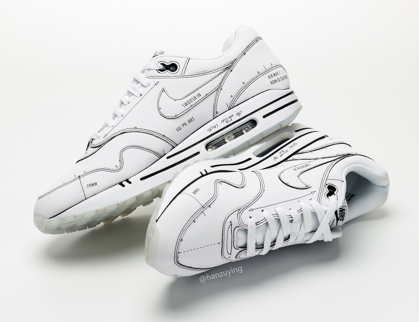 Nike Air Max 1 Tinker Schematic CJ4286-100 Release Date