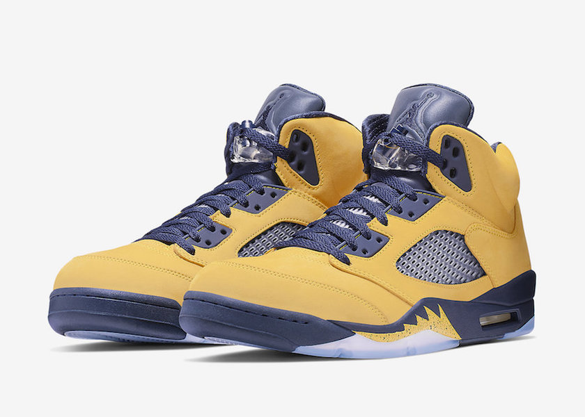 Air Jordan 5 Michigan Amarillo College Navy CQ9541-704 2019å叿¥æ