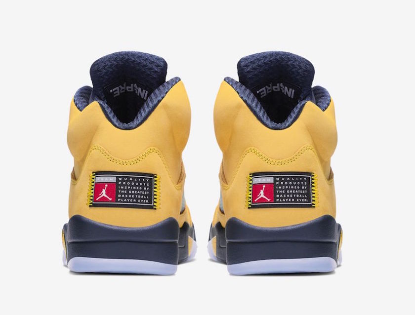 Air Jordan 5 Michigan Amarillo College Navy CQ9541-704 2019å叿¥æ