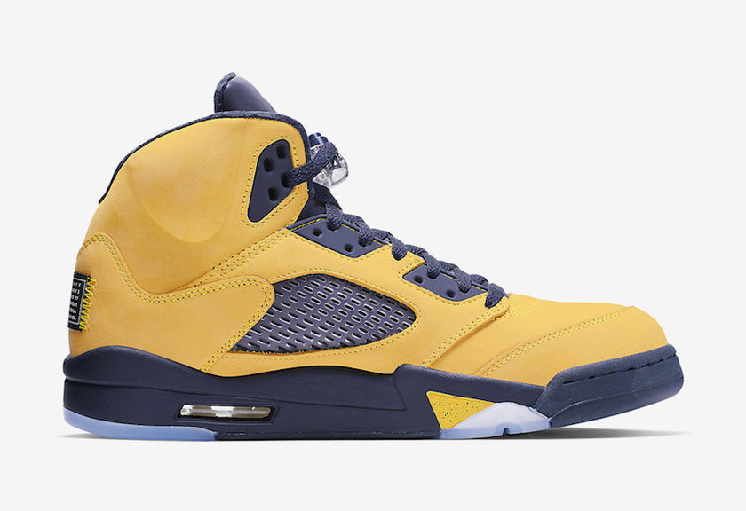 Air Jordan 5 Michigan Amarillo College Navy CQ9541-704 2019å叿¥æ