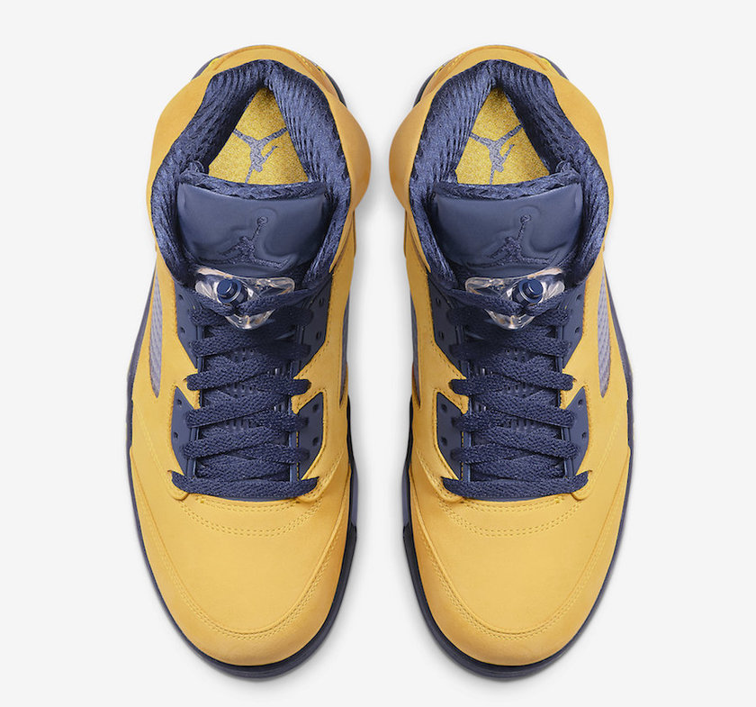 Air Jordan 5 Michigan Amarillo College Navy CQ9541-704 2019å叿¥æ