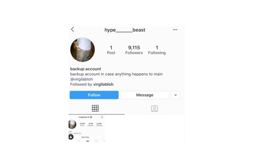 Virgil Abloh æ¬äºº Instagram 帳èéé§å:registered:¢å
¥ä¾µ