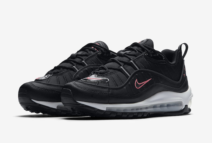 Nike Air Max 98é»è²ç²çº¢è²CN0140-001å叿¥æ