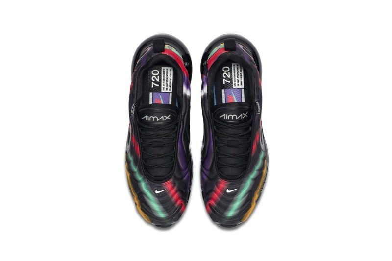 Nike Air Max 720 å
¨æ°é
è²ãBlack Multiãç¼ä½
