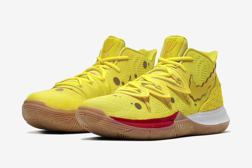 SpongeBob SquarePants Nike Kyrie 5 SpongeBob CJ6951-700åå¸æ¥æ