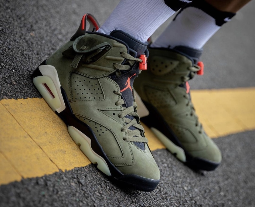 Travis Scott Air Jordan 6 2019 On-Feetåå¸æ¥æCN1084-200