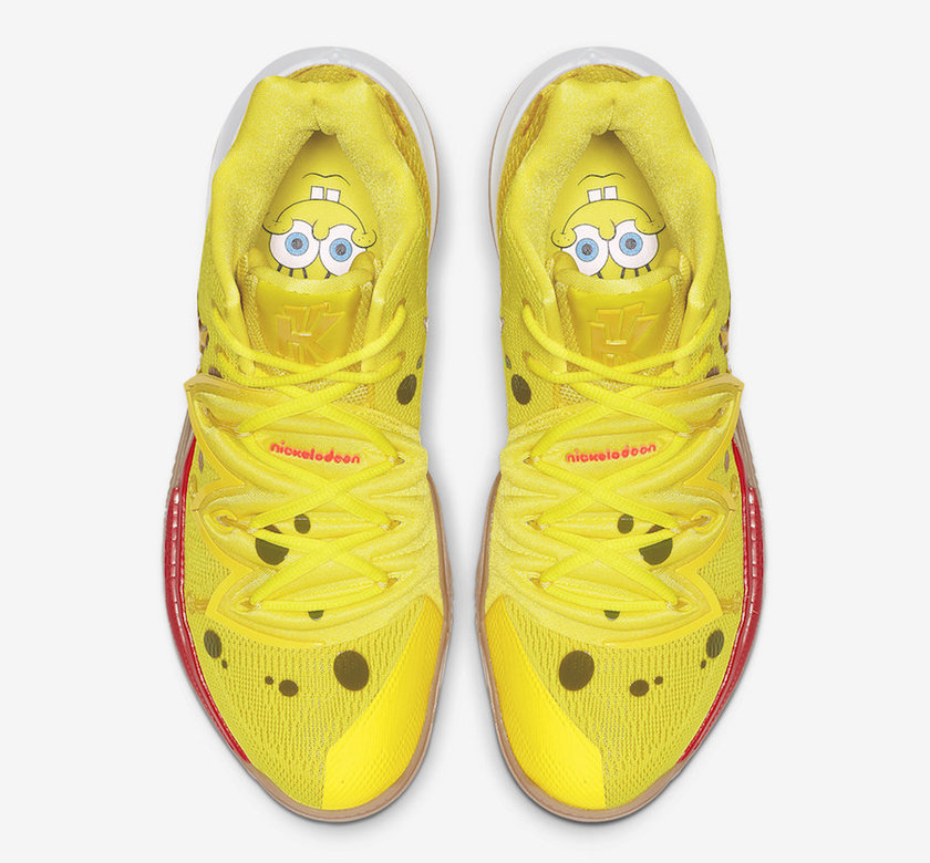 SpongeBob SquarePants Nike Kyrie 5 SpongeBob CJ6951-700åå¸æ¥æ