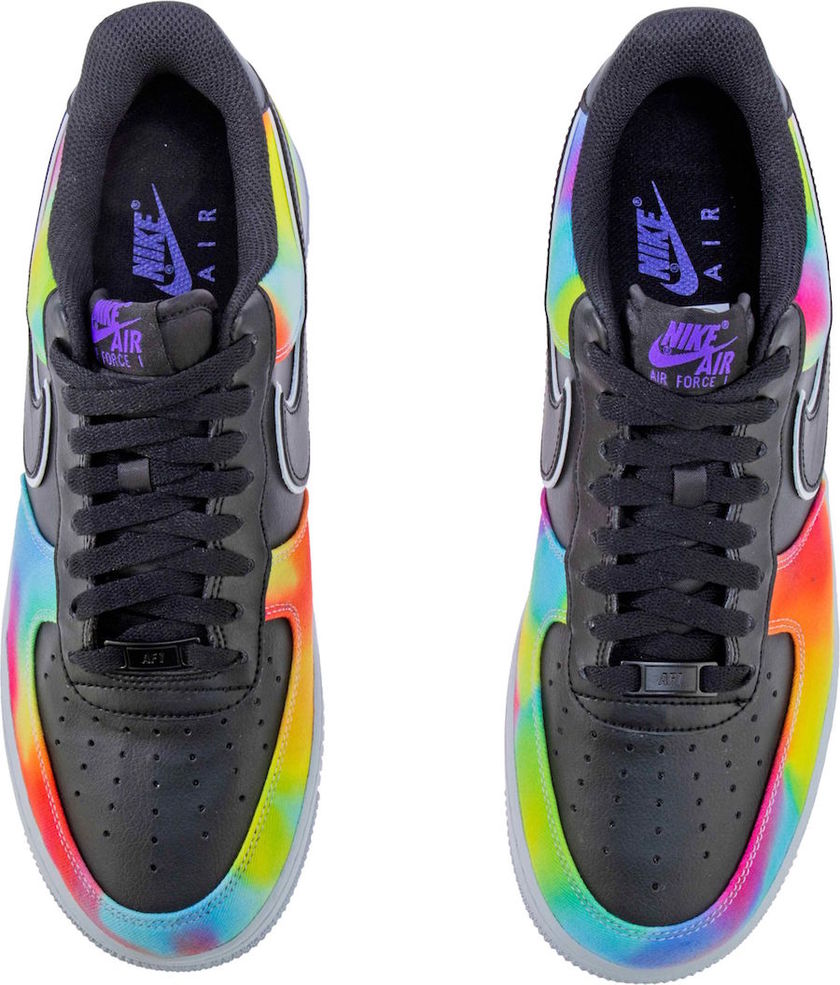 Nike Air Force 1 Low Black Tie-Dye CK0840-001 Release Date