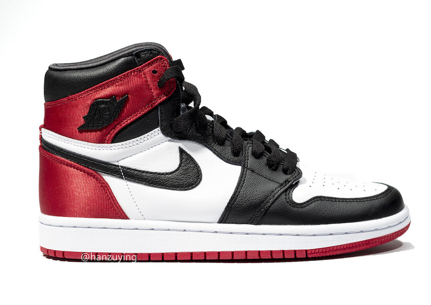 最终实物版本看一看!丝绸黑脚趾 air jordan 1 下月发售