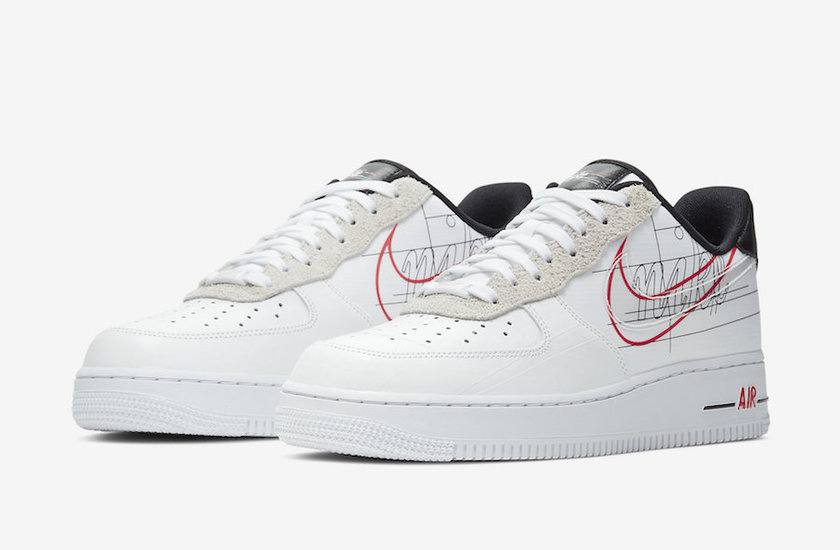 Nike Air Force 1 Script Swoosh CK9257-100 Release Date