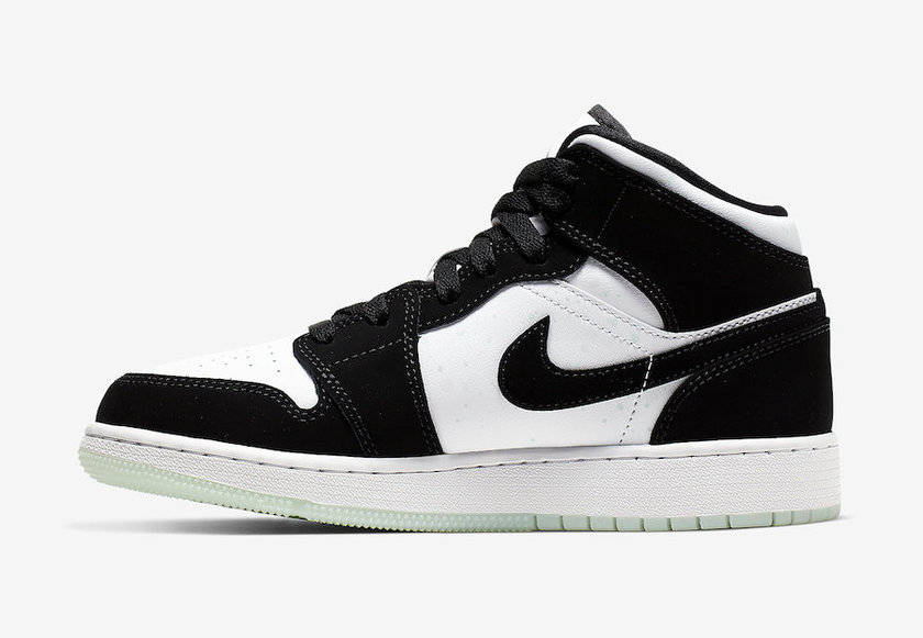 Air Jordan 1 Mid GS Pandaç½è²é»è²è绿è²BQ6931-103å叿¥æ