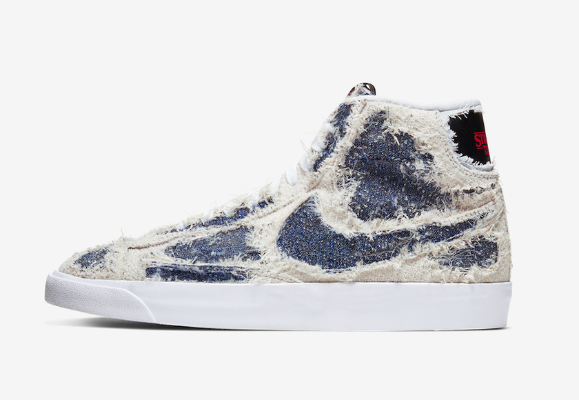 Stranger Things Nike Blazer Mid Upside Down CJ6102-100 Release Date