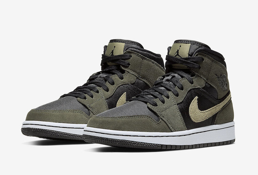 Air Jordan 1 Mid Olive Green BQ6472-030åå:registered:æ¥æ