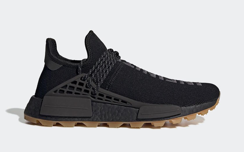 Pharrell adidas NMD Hu Black Gum EG7836å叿¥æ
