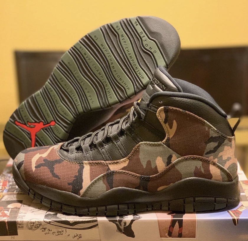Air Jordan 10 Camo 310805-201å叿¥æ