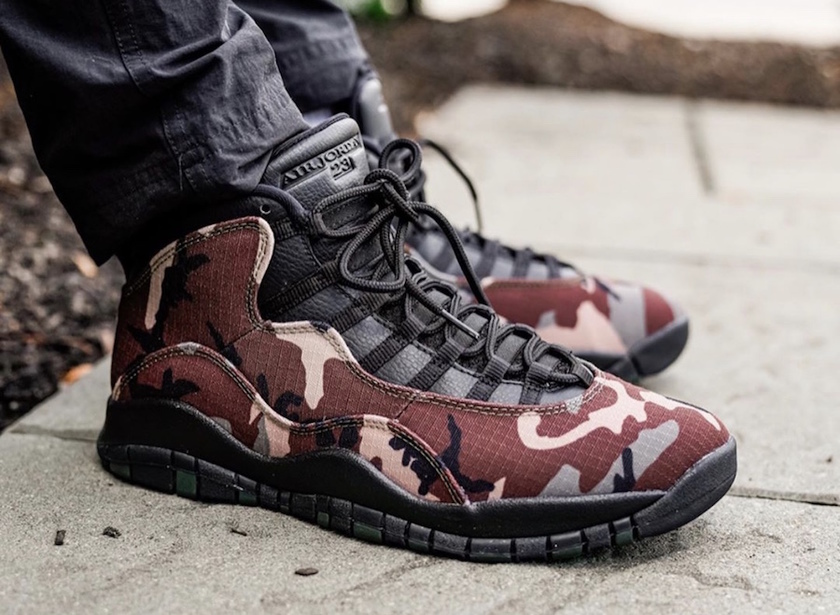 Air Jordan 10 Woodland Camo 310805-201å叿¥æ