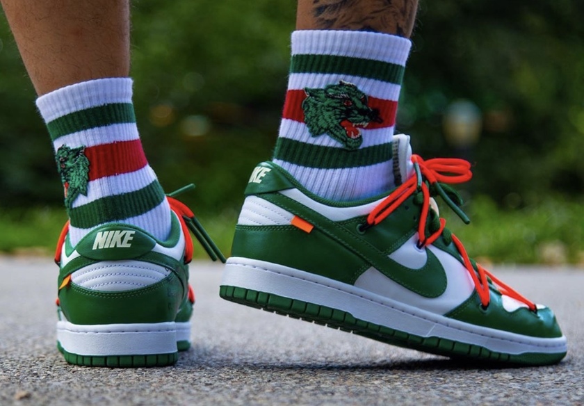 dunks green off white